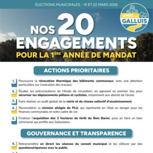 Après la Réunion Publique... 3 Engagements carre